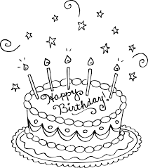 Birthday cake coloring pages free large images crafts happy. Free Printable Birthday Cake Coloring Pages For Kids
