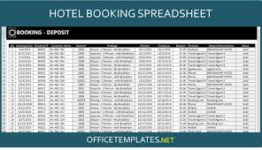 Browse through the calendar templates, choose an excel calendar template that is best for you. Hotel Reservation Manager Officetemplates Net