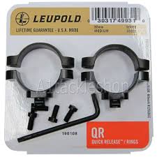 Leupold 30mm Qr Quick Release Scope Mount Rings Choose Height Matt Black