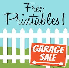 Free Printables Garage Sale Signs Price Tags Craigslist