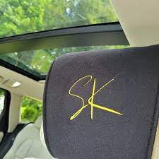 Pair Of Personalised Car Seat Headrests
