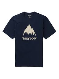 burton mountain high short sleeve t shirt blue s