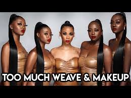 blk women stop wearing makeup weave