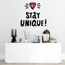 Stay Unique Vinyl Wall Stickers