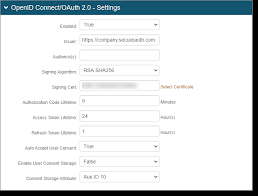 openid connect and oauth 2 0 configuration