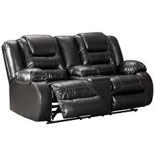 Dont buy furniture at ashley furniture untill you read this review! Vacherie Reclining Console Loveseat Adams Furniture