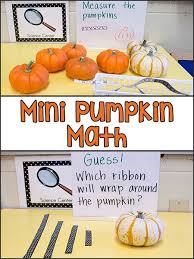 Mini Pumpkin Math Fall Preschool Activities Halloween Math