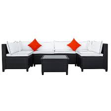 Is the definition of high performance in the outdoor patio furniture industry. U Shape Quality Rattan Wicker Sectional Patio Outdoor Furniture Set Overstock 32486669