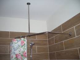 Shower Curtain Rod For Bathroom Fitting