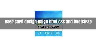user card design usign html css