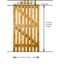 Arched Pailing Garden Gates Timber