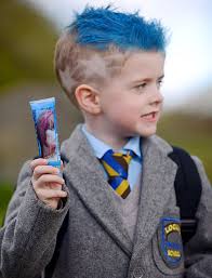 There are some classic anime characters that fit the criteria, like rae ayanami, and newer stars as well, like. Five Year Old Banned From Classroom After He Turned Up For Lessons With Blue Hair Mirror Online