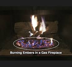 glowing embers in a fireplace magic