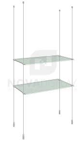 Cable Suspended Display Shelf Kit With