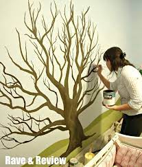 Tree Wall Painting Mural Stencil