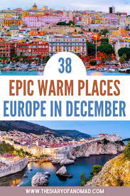 warm places in december in europe