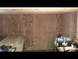 Shed Wall Finished With Plywood
