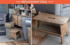 Vintage Wooden Garden Table Stool