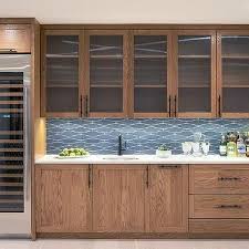 Brown Basement Bar Cabinets Design Ideas