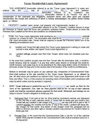 Printable Sample Residential Lease Agreement Template Form 2014