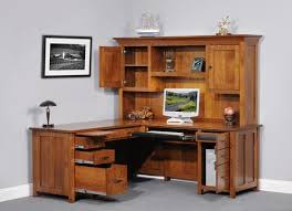 When it comes to a corner desk, experiment with the area where the table will go and look for solutions. Coventry Mission Corner Desk From Dutchcrafters Amish Furniture
