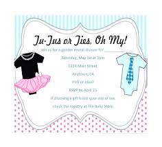 Gender Reveal Party Invitations Wording Surprising To Create