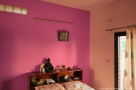 Light Pink Wall Colour Home Interior