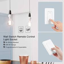 There are two types of wiring belowa （2a) without neutral wire and(2b)neutral wire is required 2a. Wall Mounted Wireless Controlled Ceiling Light Switch Fixture Etl Listed No Wiring White Expandable Dewenwils Remote