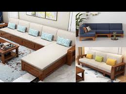 modern wooden sofa set design ideas