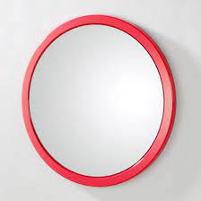 Corpus Wall Mirror In Red High Gloss