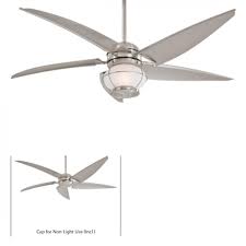 One Light Brushed Nickel Wet Outdoor Fan F579 L Bnw Light Gallery Plus