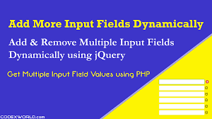 add remove input fields dynamically