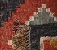 multi hand woven jute and wool 2 x