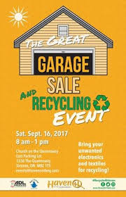 The Great Garage Sale And Recycling Event On September 16