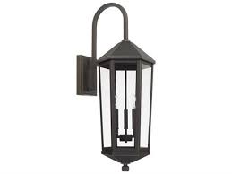 Capital Lighting Ellsworth Outdoor Wall Lantern Black 3 Light 926932bk