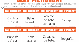 Quinientas] de las mejores adivinanzas de la lengua española. Bebe Pictionary Juegos Para Baby Shower Para Imprimir Juegos De Baby Shower