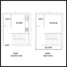 14x17 House Plan 238 Sqft Rv Home