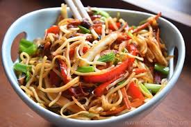 indo chinese veg h noodles chow