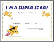 Blank Certificate Templates For Students Star Certificate Template