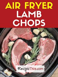 recipe this air fryer lamb chops