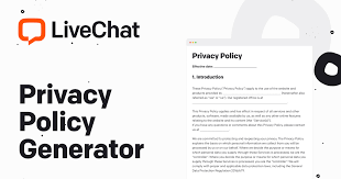 privacy policy generator livechat tools