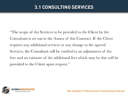 International Consulting Contract Contract Template And Sample