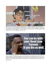 Friar lawrence suggests romeo spend the night with juliet and then flee to mantua, and perhaps prince escalus will change his mind. Romeo And Juliet Act 5 Scene 1 Memes Romeo Has A Odd Dream And He Is Talking About It To Himself Balthasar Enters And Romeo Asks How Juliet Is Doing Course Hero