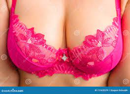 Close Up Photo of Woman`s Breasts in Pink Bra Stock Image - Image of  female, body: 111632279
