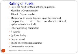 Rating Of Si Engine Fuel Powerpoint Slides