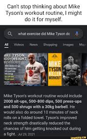 mike tyson s workout routine