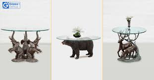 Animal Coffee Tables Ideas With Glass Tops