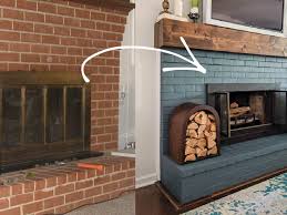 How To Paint A Brick Fireplace The