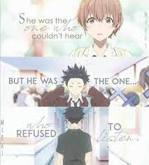 Although time travel in not used in a silent voice: Koe No Katachi A Silent Voice Beautiful Quotes Anime Amino
