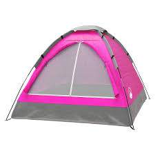 pink polyester 2 person tent